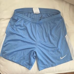 Carolina blue Nike soccer shorts